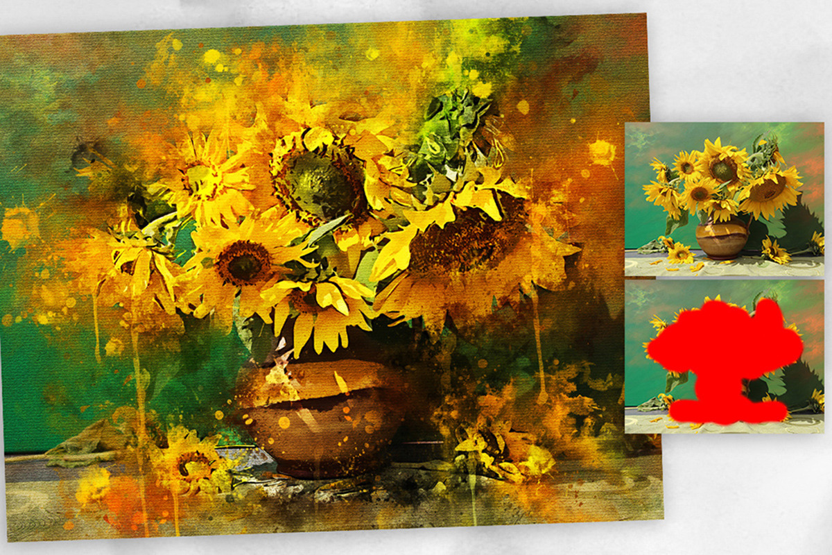 Splatter Watercolor Photoshop Action, an Action Add-On by GorynArt (Photo 7 of 20)