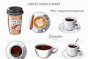 Coffee Lover Collection, a Food Illustration by Serghei Caraulan (Thumbnail 2 of 3)