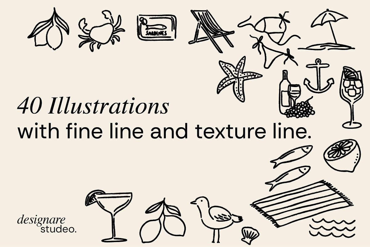 Dolce Vita Illustrations, a Decorative Illustration by ginni illustrations (Photo 2 of 6)
