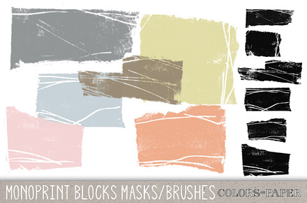Monoprint Brushes Clipart & Brushes