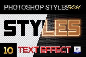 10 Creative Photoshop Styles V214