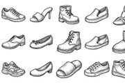Shoe Styles Icon Collection, an Object Graphic by nikagraphic (Thumbnail 1 of 3)
