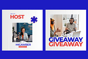 Podcast Social Media Post Template, an UI Kit Template by ContestDesign (Thumbnail 5 of 6)