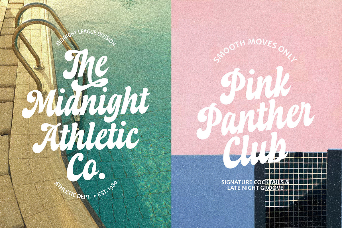 Duckin – Funky Retro Script, a Script Font by Four Lines Std. (Photo 6 of 10)