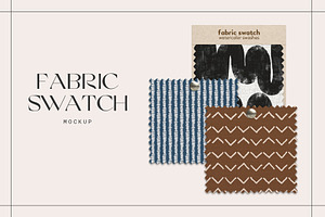 Fabric Swatch Mockup, a Wearable Device Mockup by 89 Golden Blvd