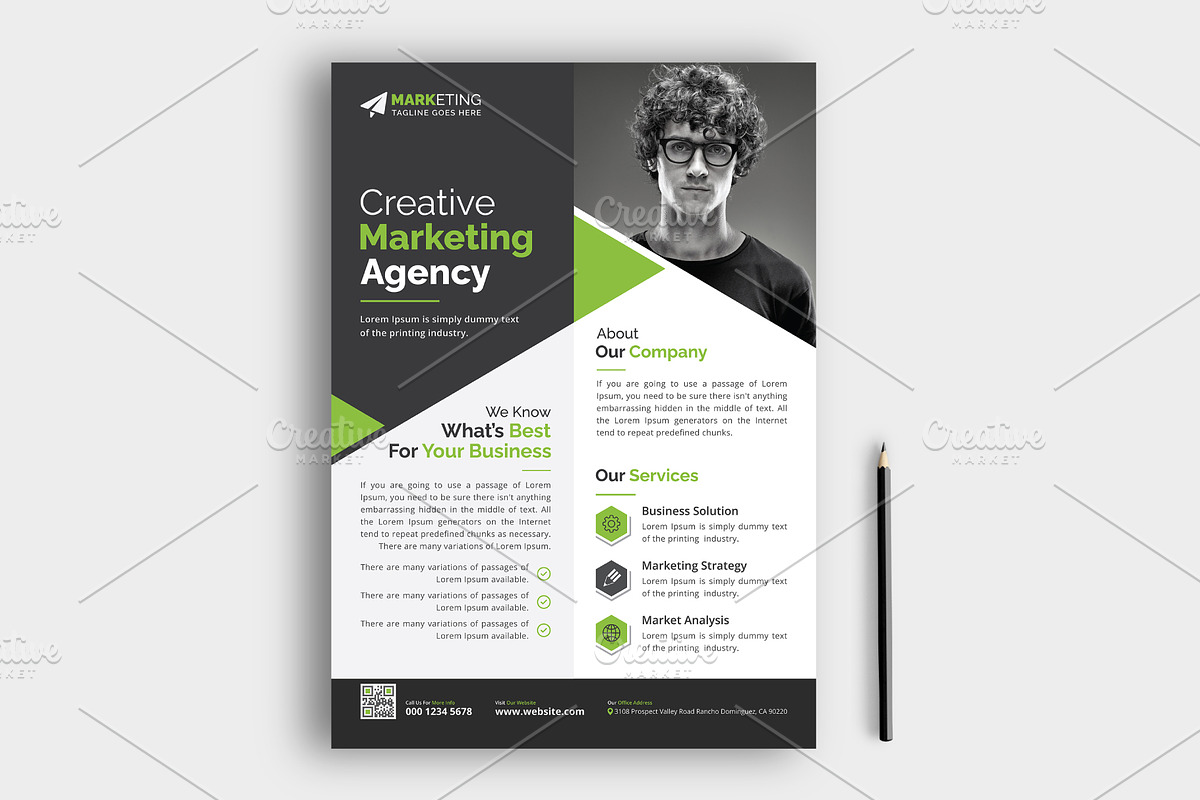 Corporate Business Flyer Template, a Flyer Template by GraphicsBurg (Photo 3 of 4)