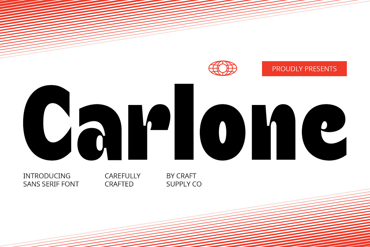 Carlone – Sans Serif Font, a Sans Serif Font by Craft Supply Co. (Photo 1 of 8)