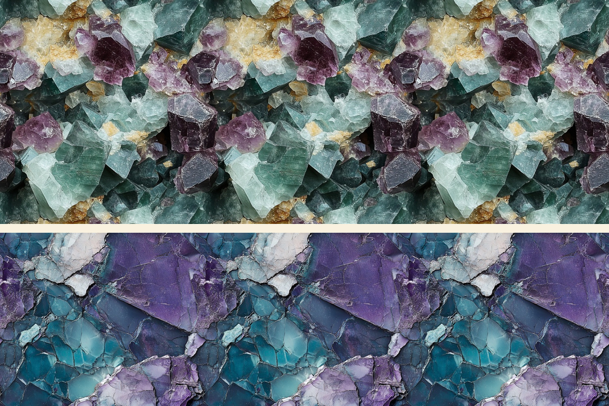 Fluorite Seamless Photo Patterns, a Pattern Graphic by DigitaI Craft Corner (Photo 2 of 6)