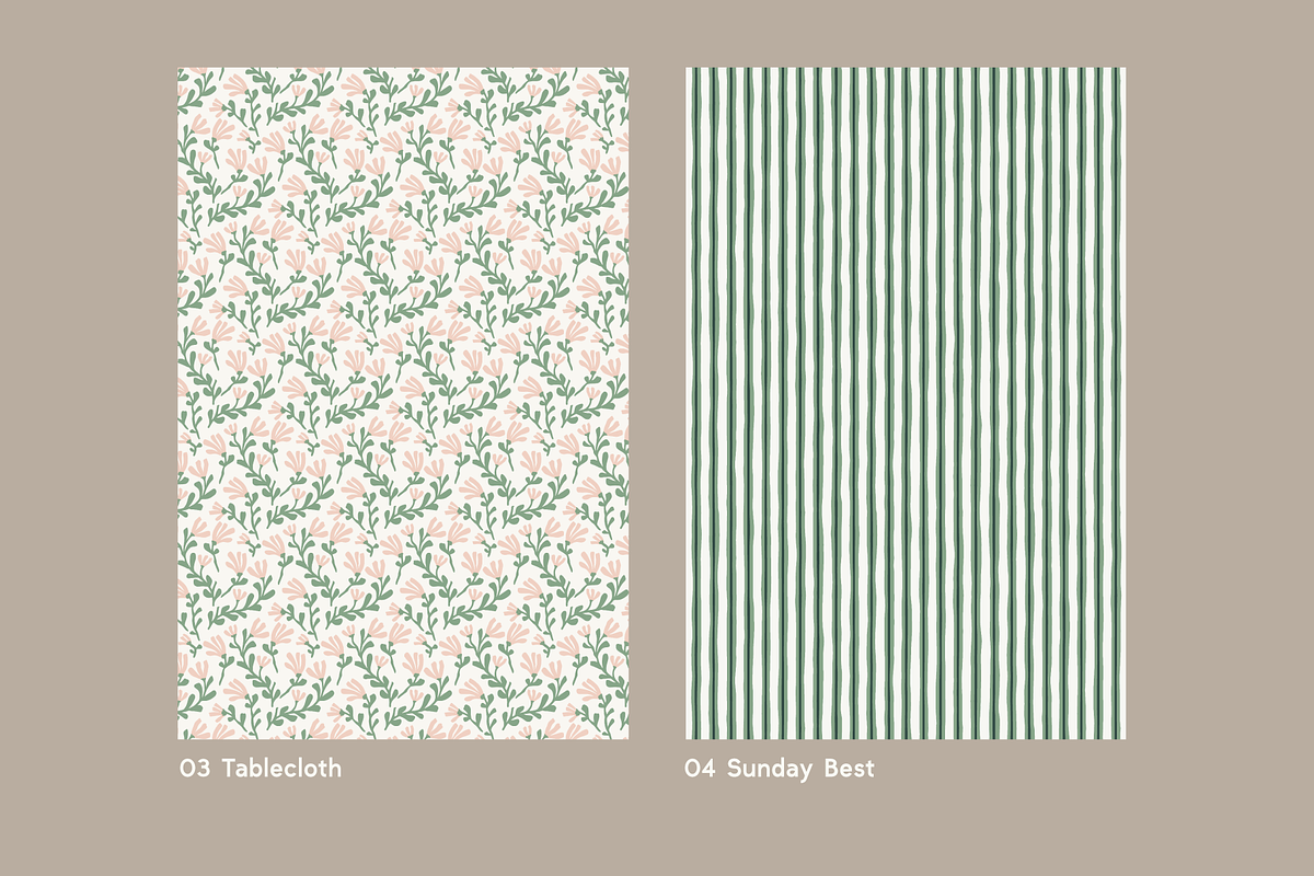 Cottage Core Backgrounds, a Pattern Graphic by cassi has hobbies (Photo 4 of 8)