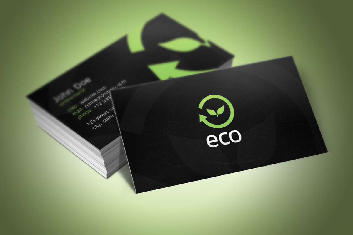 ECO Business Card, a Business Card Template by Rafael Oliveira (Photo 1 of 4)