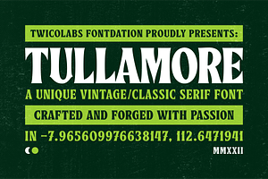 Tullamore | Classic Serif Font