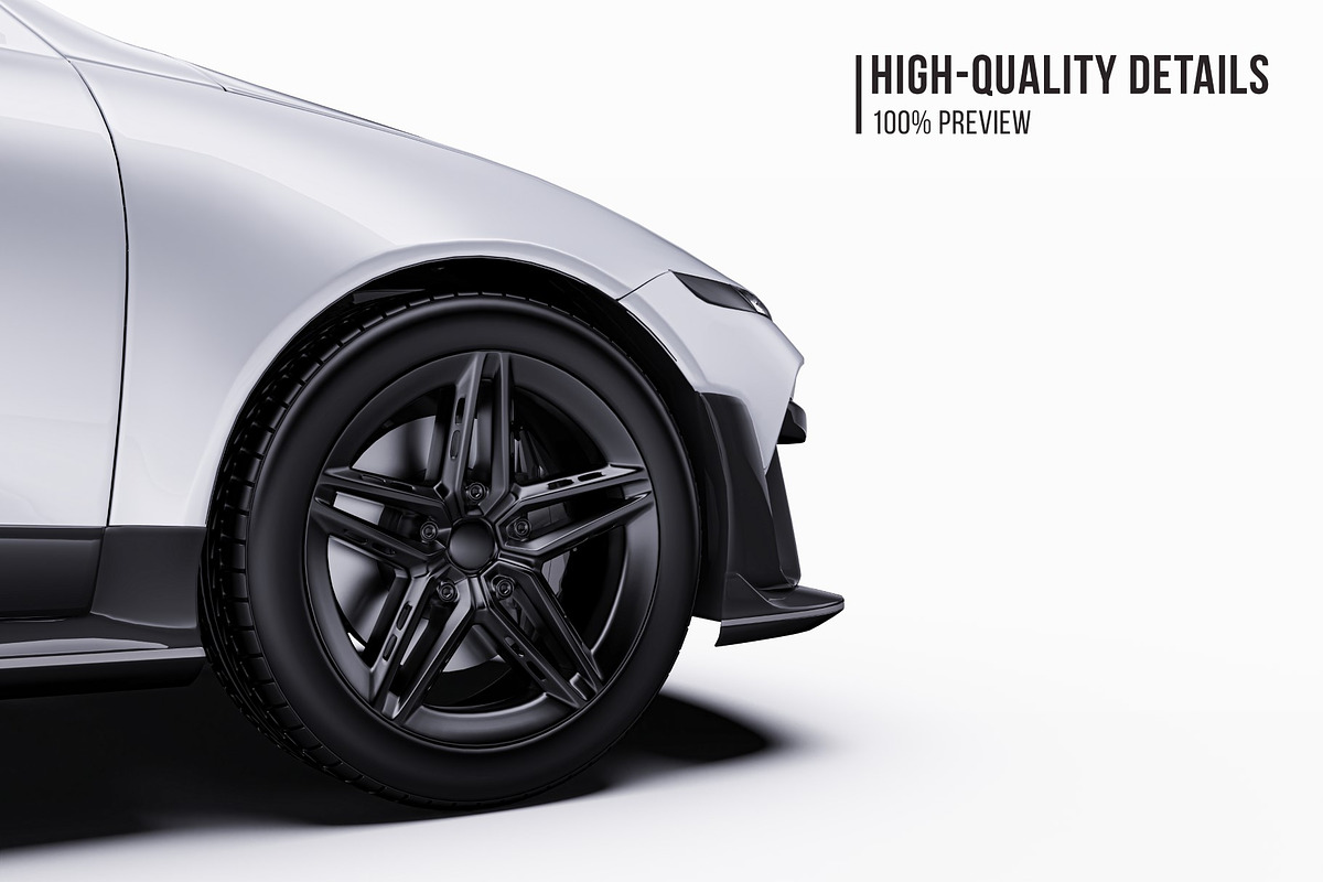 2025 Performance EV Sedan Mockup, an Advertising Mockup by Halal Graphic Studio (Photo 4 of 12)