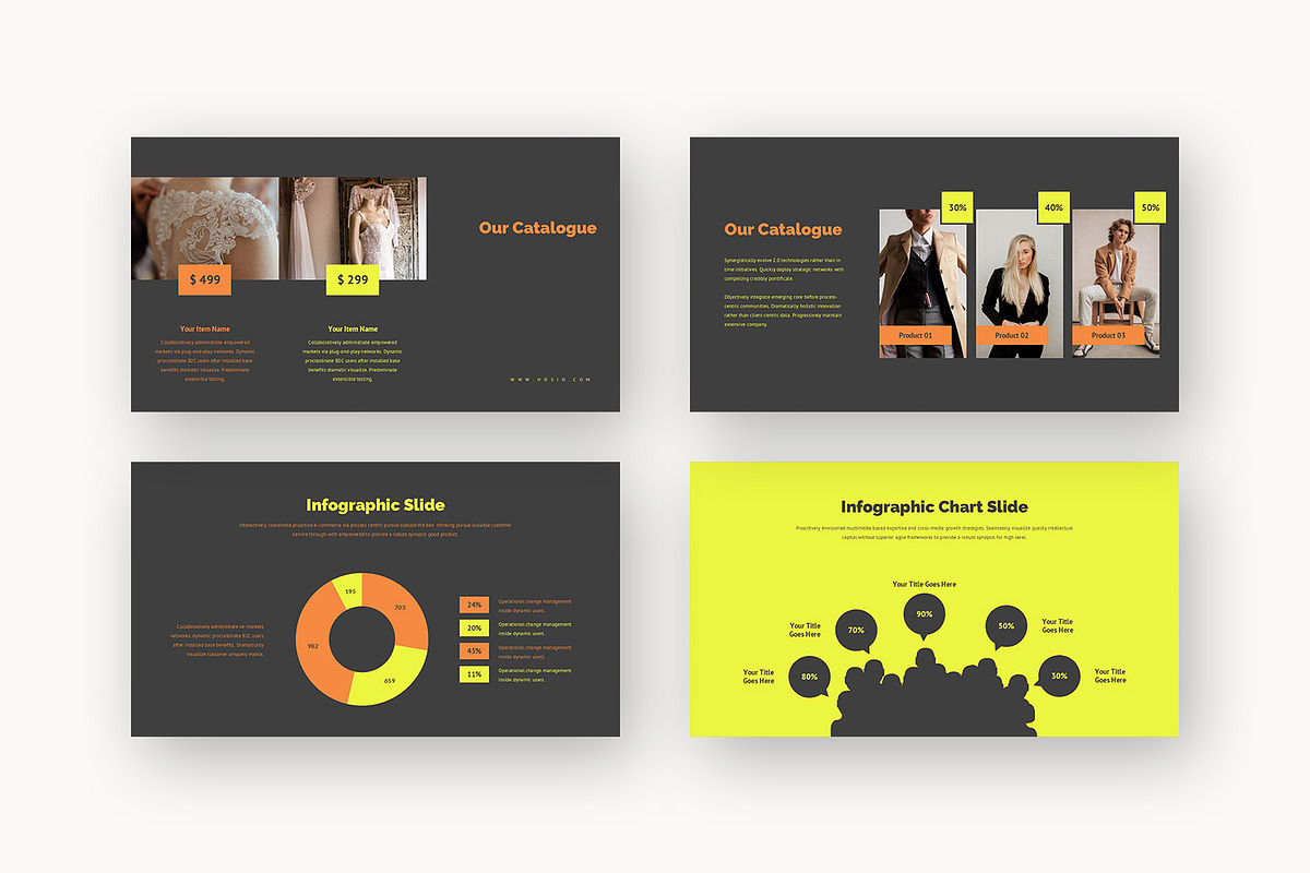 Hosio : Fashion Brand Google Slides, a Presentation Template by Punkl Camp (Photo 10 of 16)