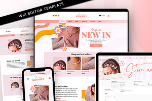 Peach Wix Store Website Template