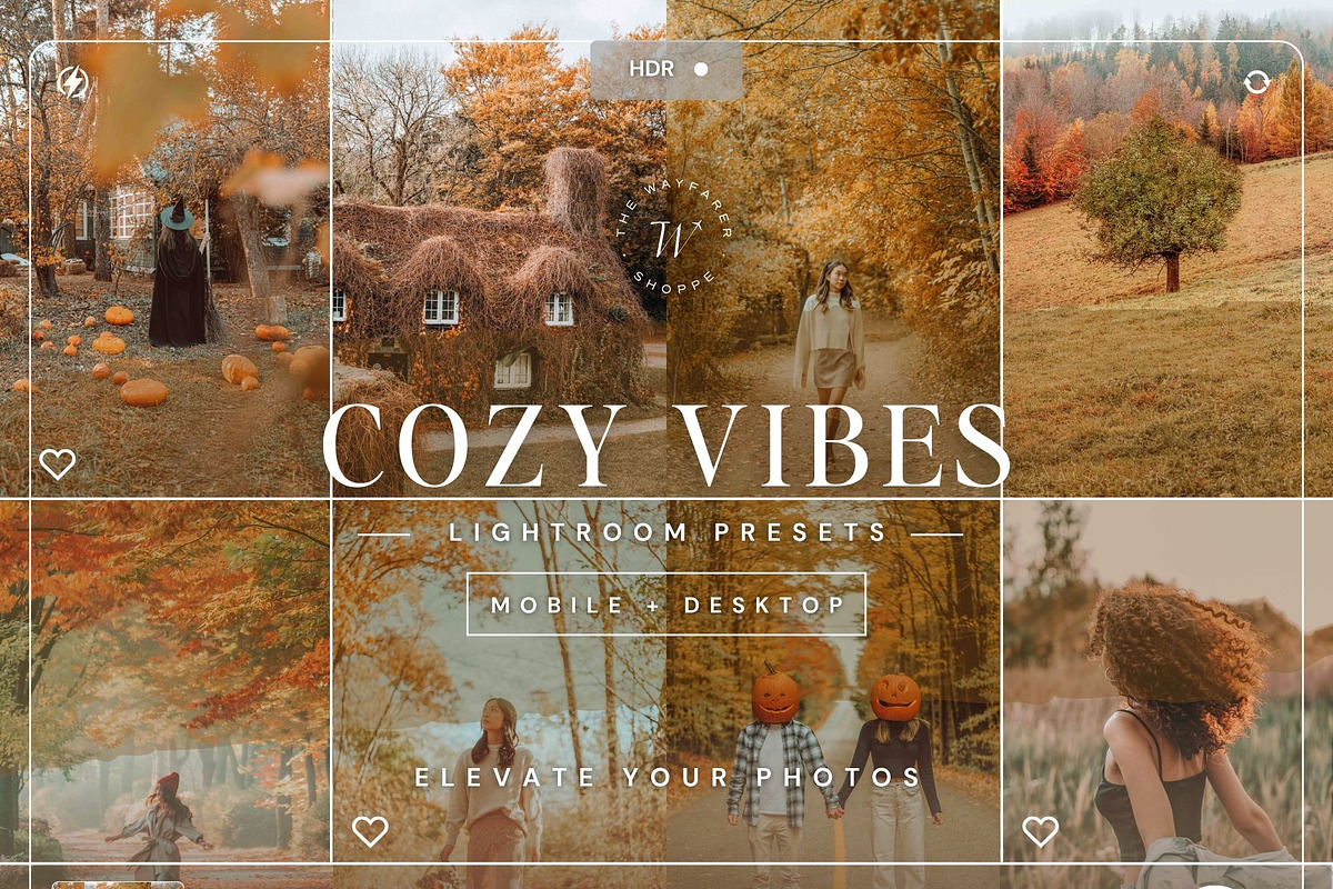 15 Cozy Fall Lightroom Presets, a Preset Add-On by TheWayfarerShoppe (Photo 1 of 9)