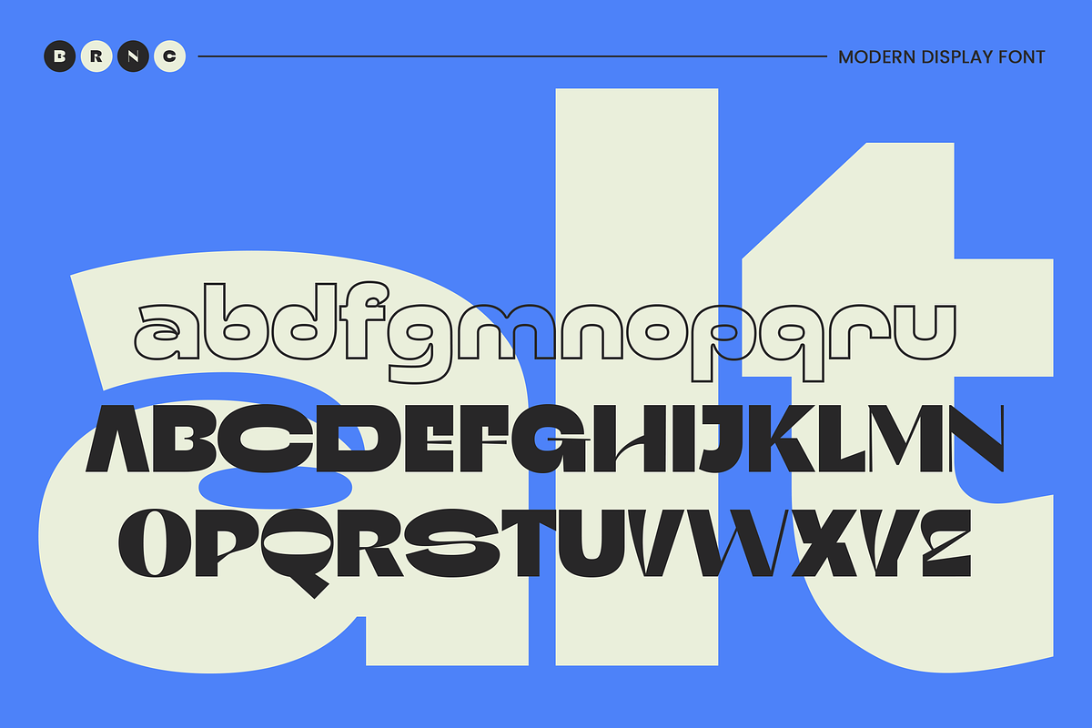 Bernacie – A Modern Display Font, a Font by Graphue (Photo 4 of 9)