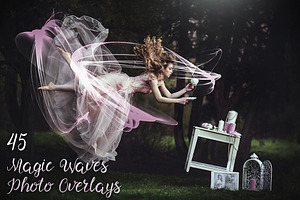 45 Magic Waves Photo Overlays