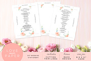 Wedding Program Template P1019, an Invitation Template by Love Meets Paper (Thumbnail 2 of 4)