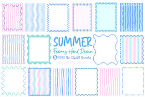 Summer Preppy Hand Drawn Frames Bund, an Illustration by Dream Creation