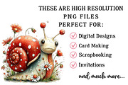 Whimsical Spring Snail Clipart, an Illustration by OK Design (Thumbnail 4 of 6)