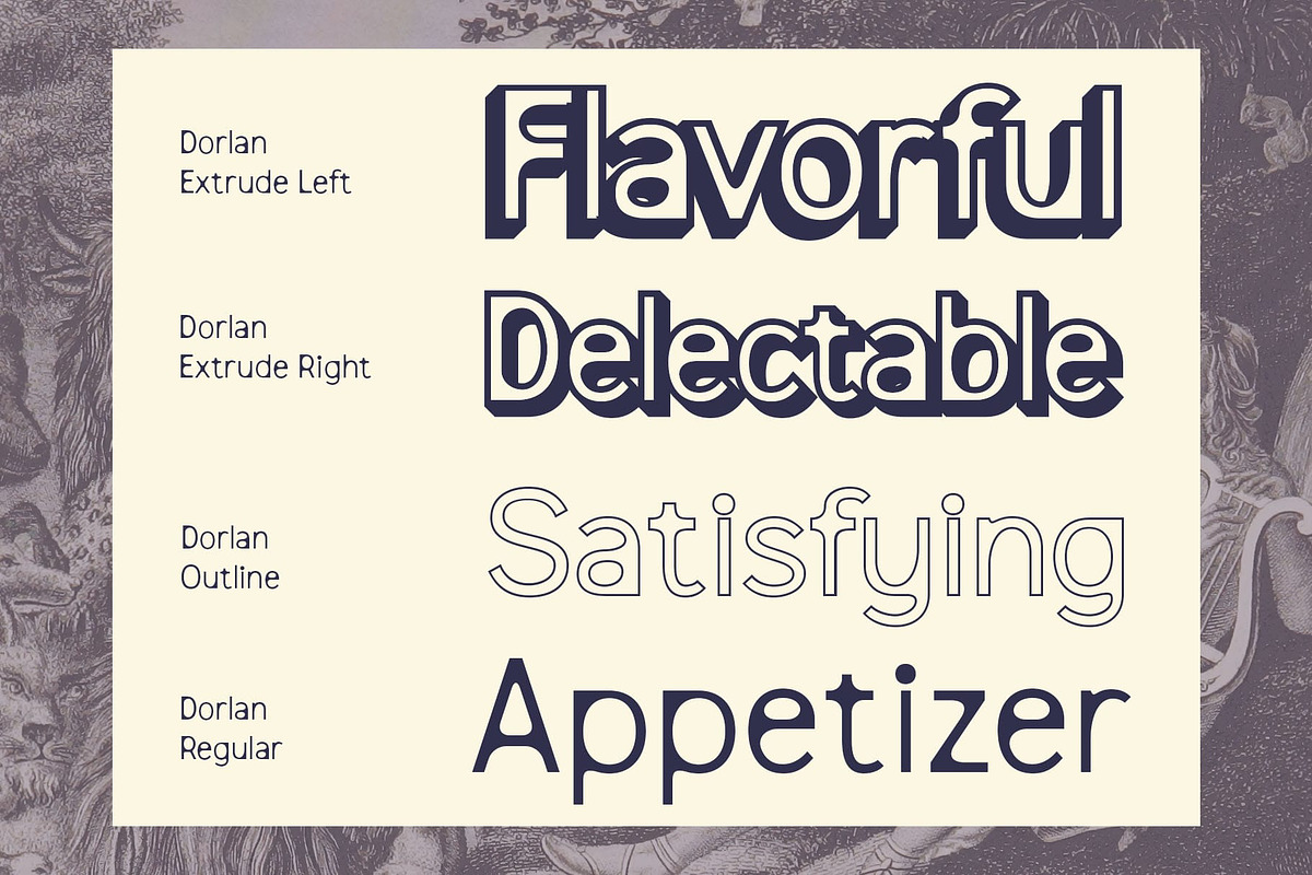 Dorlan 3D, a Sans Serif Font by Craft Supply Co. (Photo 4 of 8)
