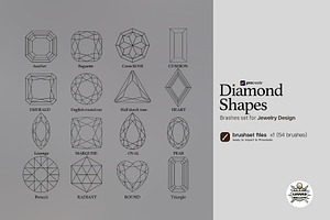 54 Procreate Diamond Shapes Brashes