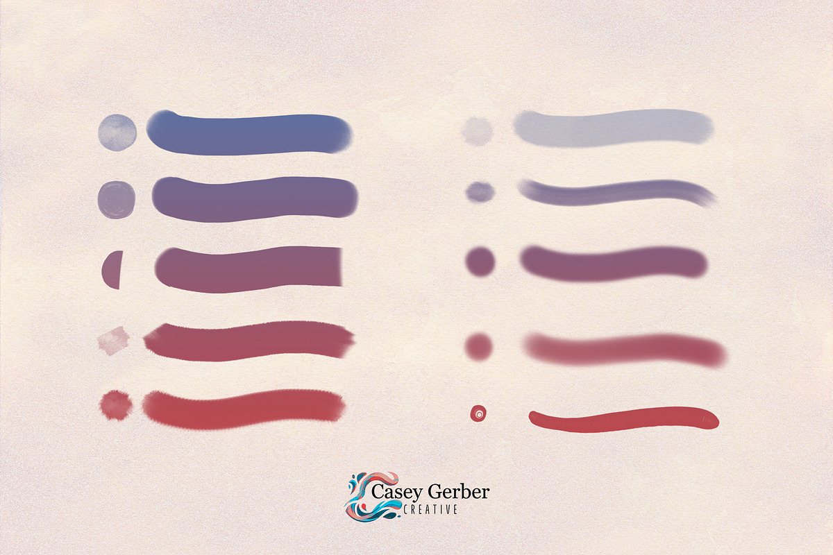 Soft Paint Brush Pack, a Brushes & More by Casey Gerber Creative (Photo 2 of 3)