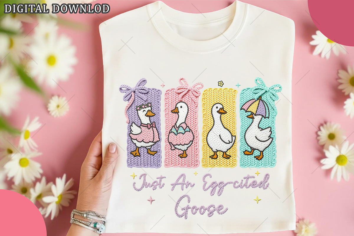 Crochet Just a Girl Egg-cited Goose, an Illustration by OK Design (Photo 2 of 6)