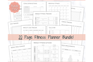 Weight Loss Journal, Fitness Planner