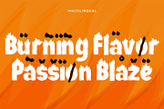 Firefolk - Bold Flame Display Font, a Font by Pekotype (Thumbnail 5 of 15)