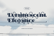 Luminescent Elegance Font, a Sans Serif Font by Erifqizefont (Thumbnail 1 of 21)