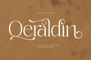 Qeraldin Stylish Modern Serif Font