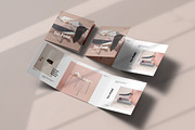 Tri-Fold Square Brochure Mock-up, an Advertising Mockup by Yogurt86 (Thumbnail 13 of 16)