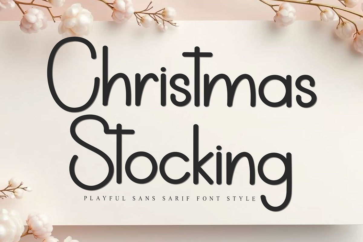 Christmas Stocking, a Sans Serif Font by FreshTypeINK (Photo 1 of 8)
