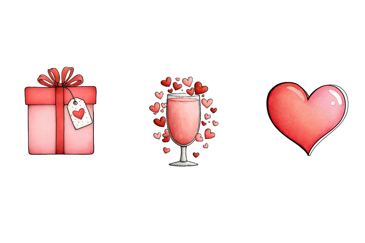 valentine's Sublimation clipart, an Illustration by CreationArt (Photo 6 of 6)