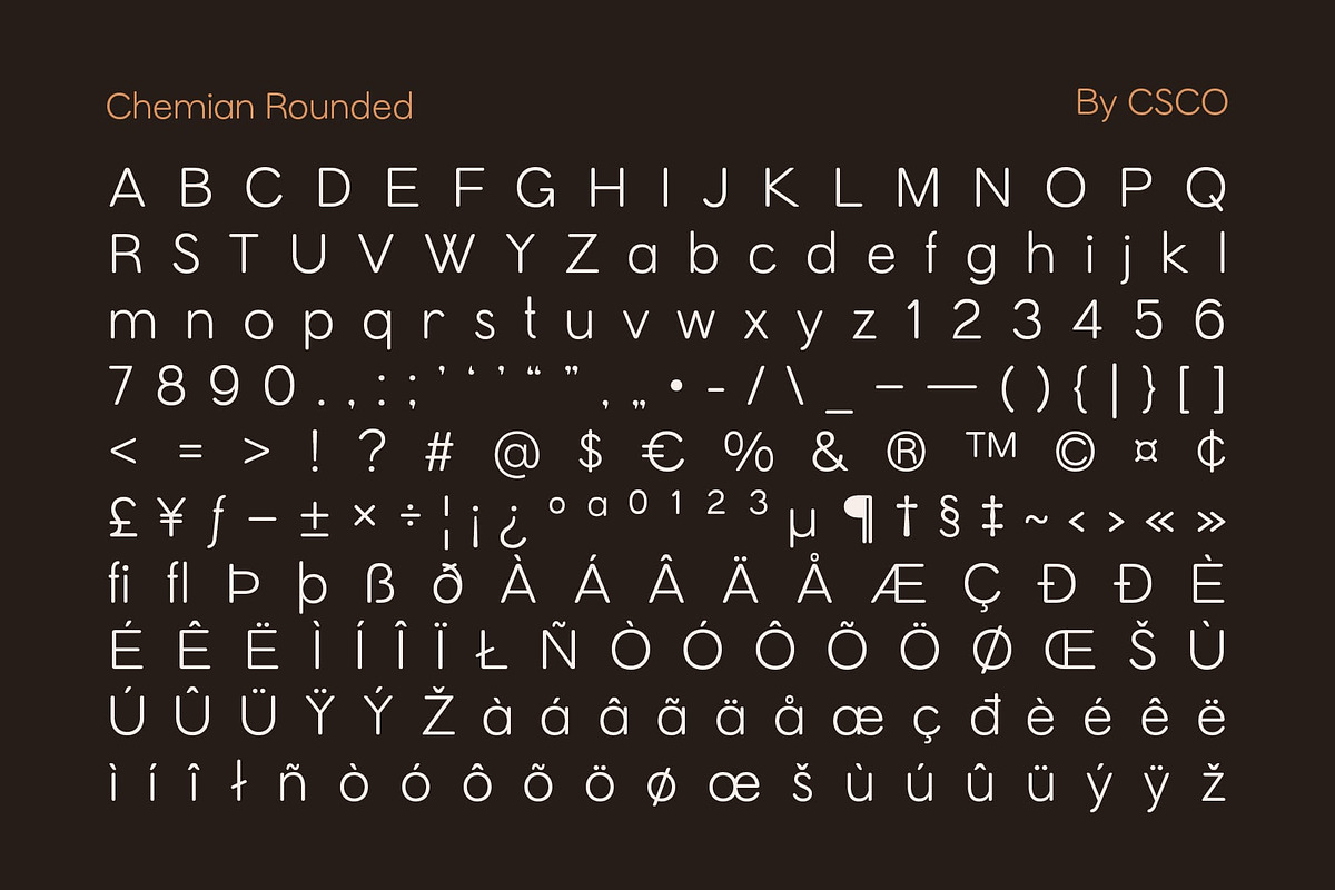 Chemian Rounded, a Sans Serif Font by Craft Supply Co. (Photo 8 of 8)