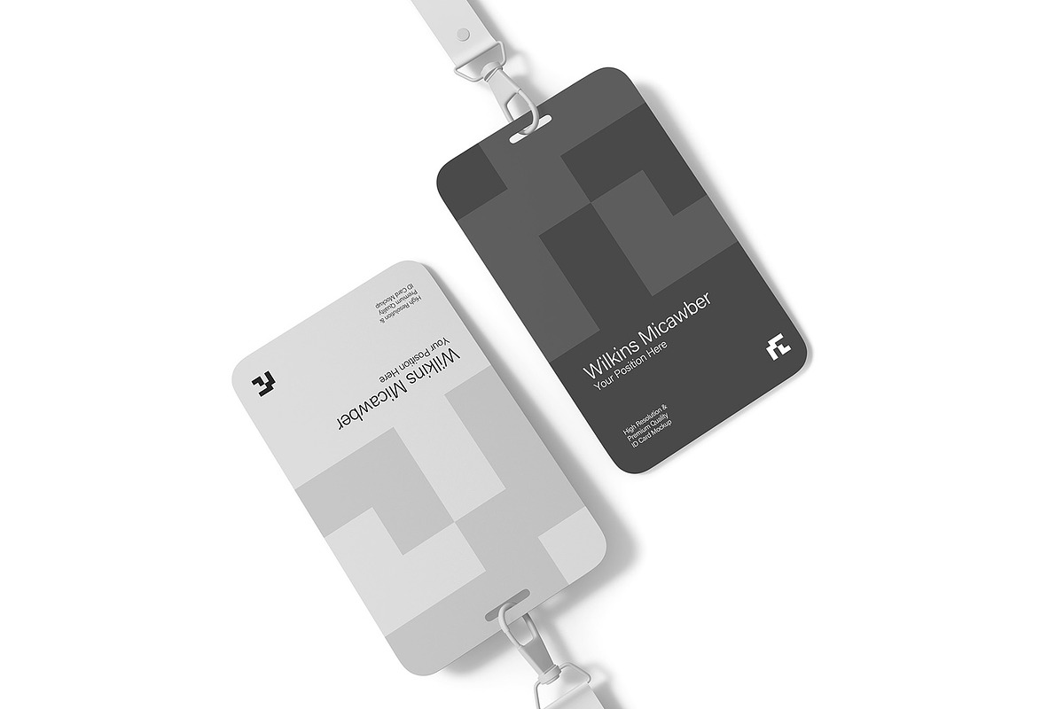 Modern Corporate ID Card Mockup, a Product Mockup by graphypix (Photo 3 of 4)