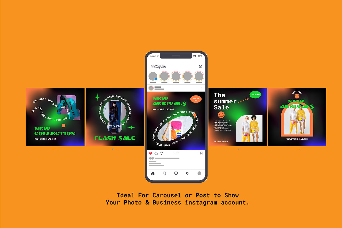 Black Gradient Social Media., a Social Media Template by Portion.Labs (Photo 2 of 5)