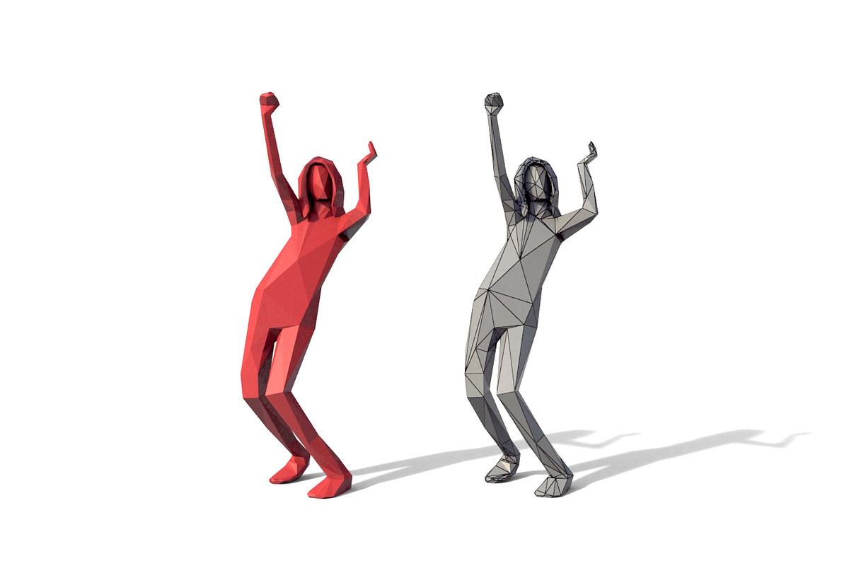 Low Poly Posed People Pack 6, a Characters & Person 3D Model by Tedi Permana (Photo 6 of 12)