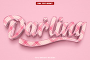 Darling 3D editable text effect, a Layer Style Add-On by Hello Muh (Thumbnail 1 of 2)