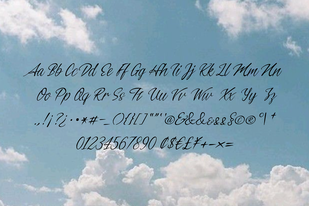 HY Glorian | Handwritten Script, a Script Font by KKG Works (Photo 7 of 7)