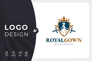 Royal Gown Logo Template