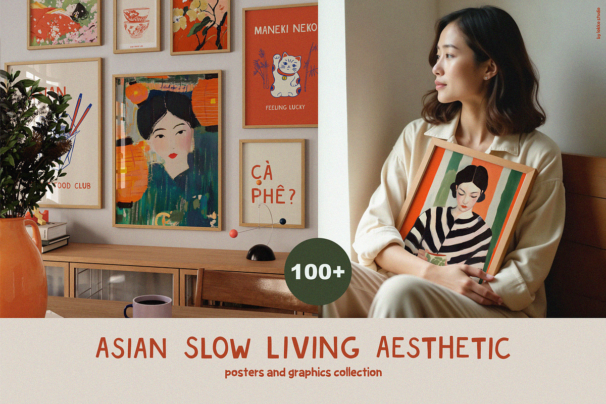 Asian Slow Living aesthetic, a Background Graphic by lokko studio (Photo 1 of 10)