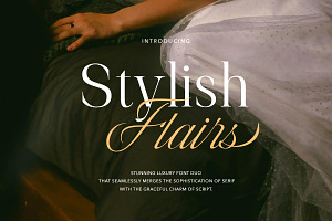 Stylish Flairs - Luxury Font Duo, a Serif Font by Bale Type