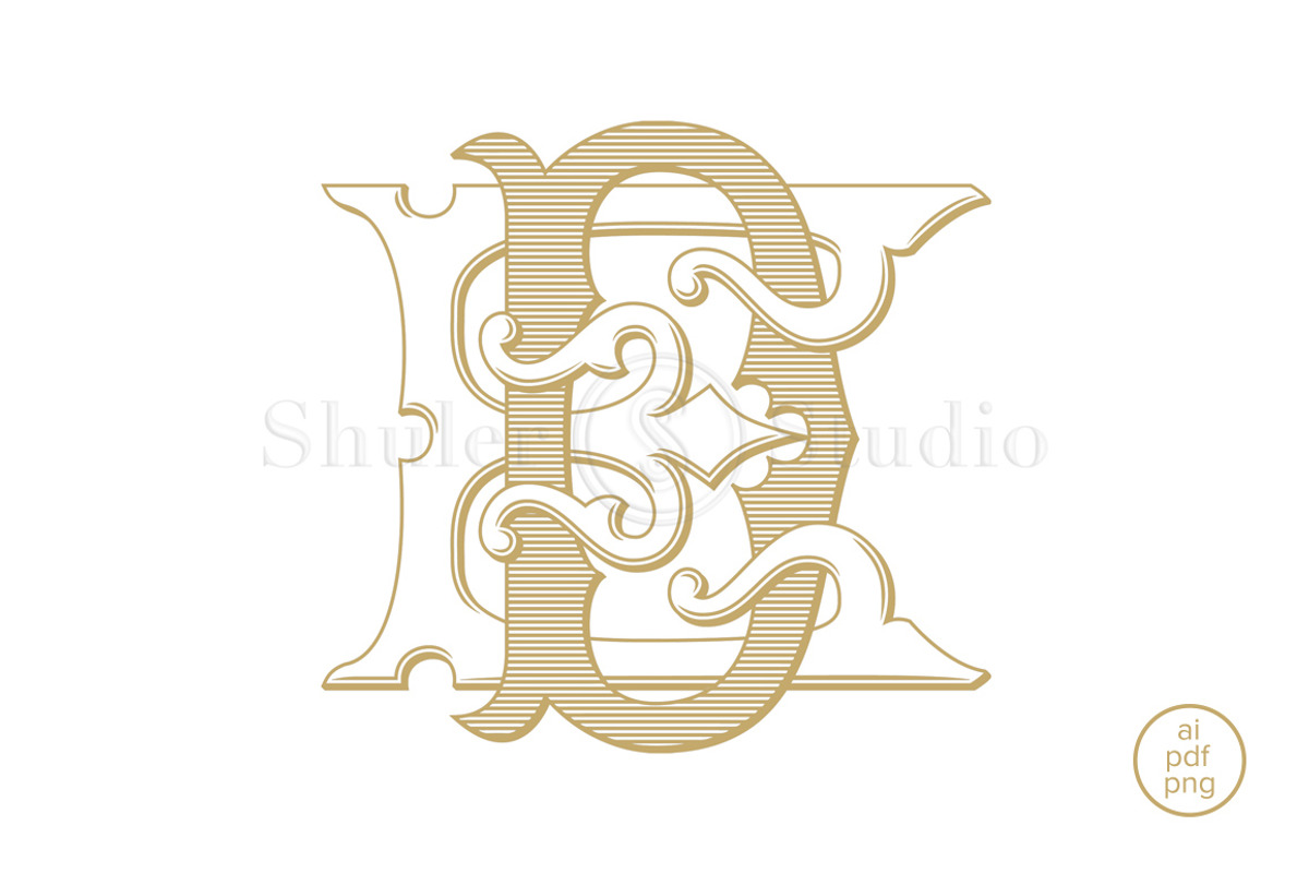 DE Monogram ED Monogram, a Branding & Logo Template by Shuler Studio (Photo 2 of 6)