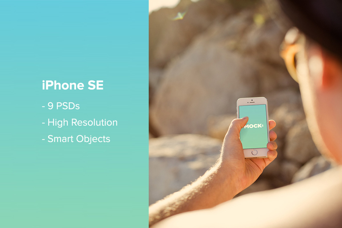 iPhone SE Mockups, an iPhone Mockup by Mockura (Photo 1 of 10)