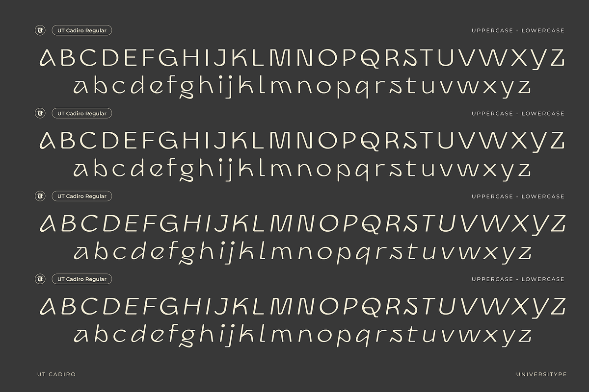 UT Cadiro-A Minimalist Display Font, a Sans Serif Font by Universitype (Photo 9 of 12)