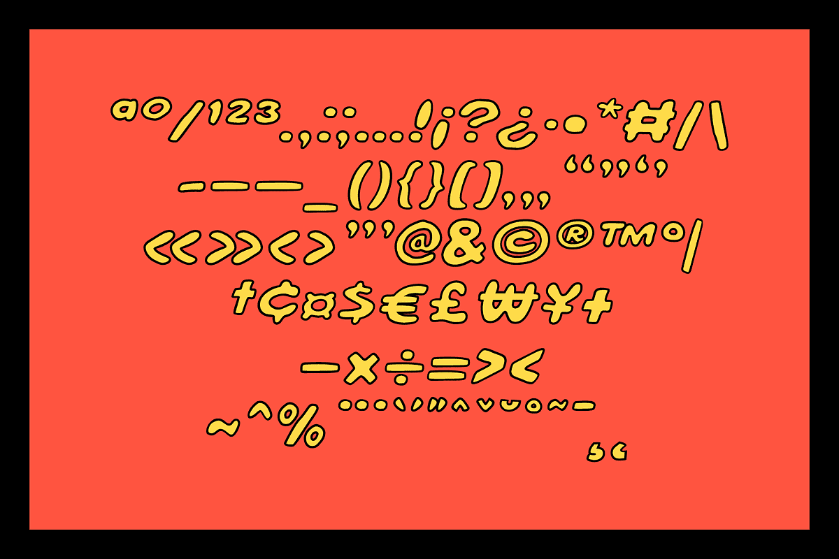 Popskot - Outline Bold Fonts, a Sans Serif Font by Konstantine Studio (Photo 8 of 8)