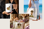 BLACK GIRL ROUTINE CLIPART PACK, a Person Illustration by Daring Digies (Thumbnail 10 of 10)