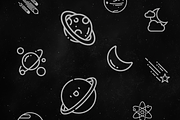 Astronomy and Space Patterns, a Pattern Graphic by CreativesCastle (Thumbnail 2 of 4)